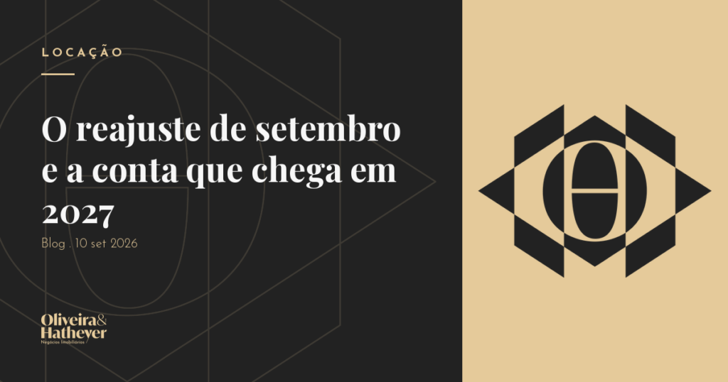 Reajuste dos contratos de locação em setembro de 2026 e seus efeitos em 2027.