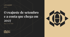 Reajuste dos contratos de locação em setembro de 2026 e seus efeitos em 2027.