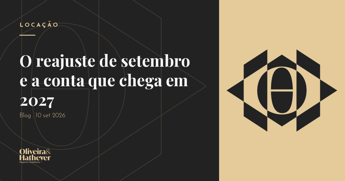 Reajuste dos contratos de locação em setembro de 2026 e seus efeitos em 2027.